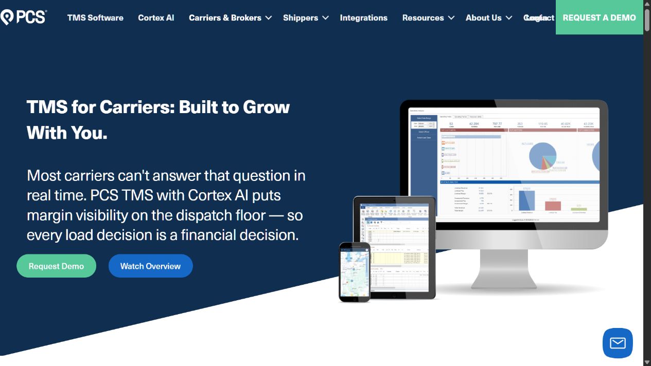 PCS TMS product preview